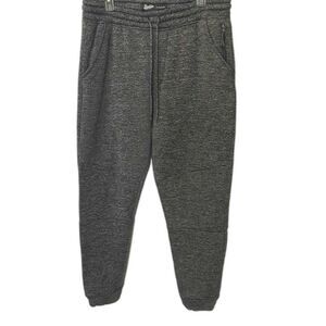 BROOKLYN CLOTH MFG CO Fleece Lined Jogger Sweatpants Tapered Leg Mens L Gray